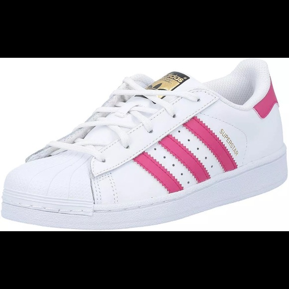 New Adidas Superstar Sneakers Pink/White - Picture 7 of 7
